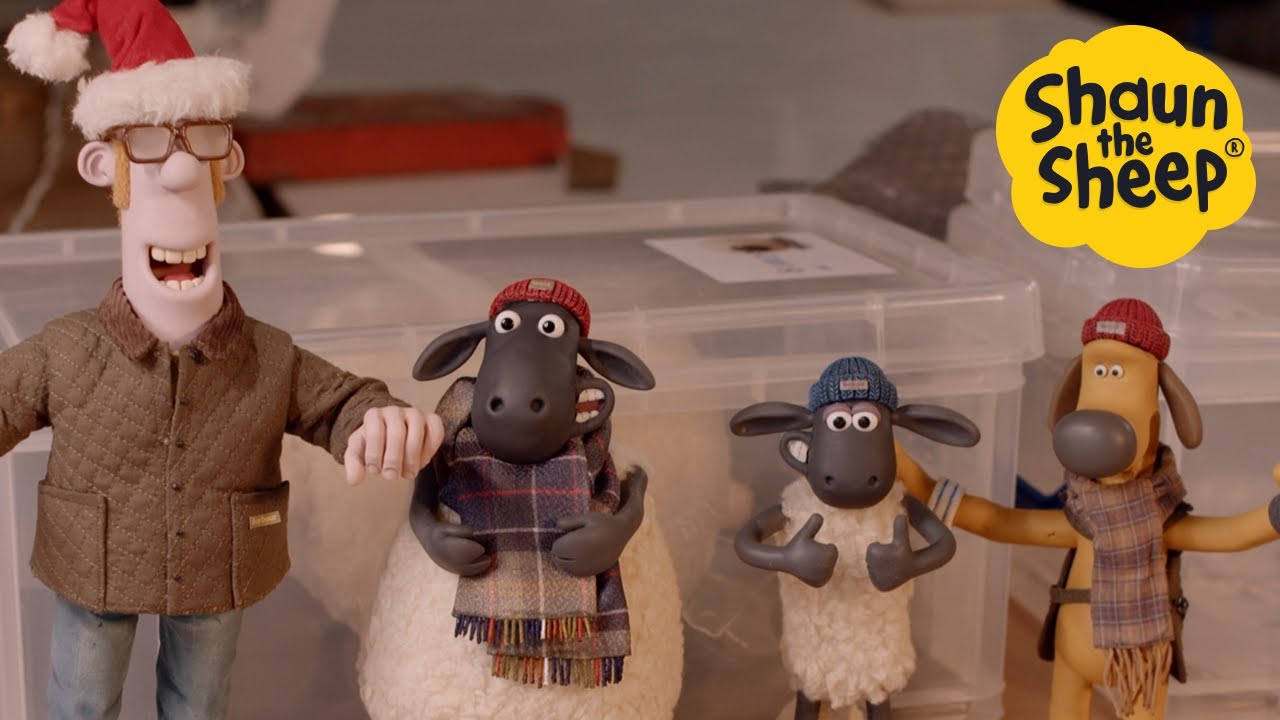 پوستر پشت صحنه‌های Shaun the Sheep x Barbour 2024! 🎄🎁