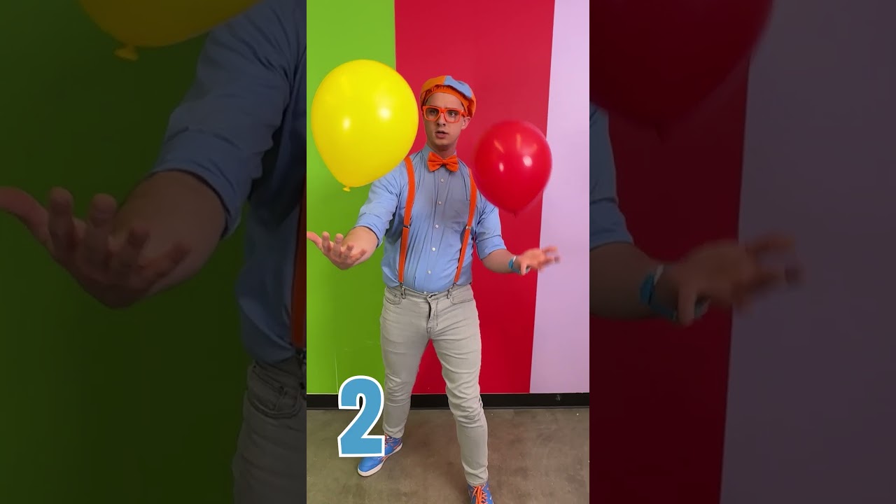 پوستر شماره گرفتن تعداد بالون‌ها توسط بلیپی! چالش بالون...