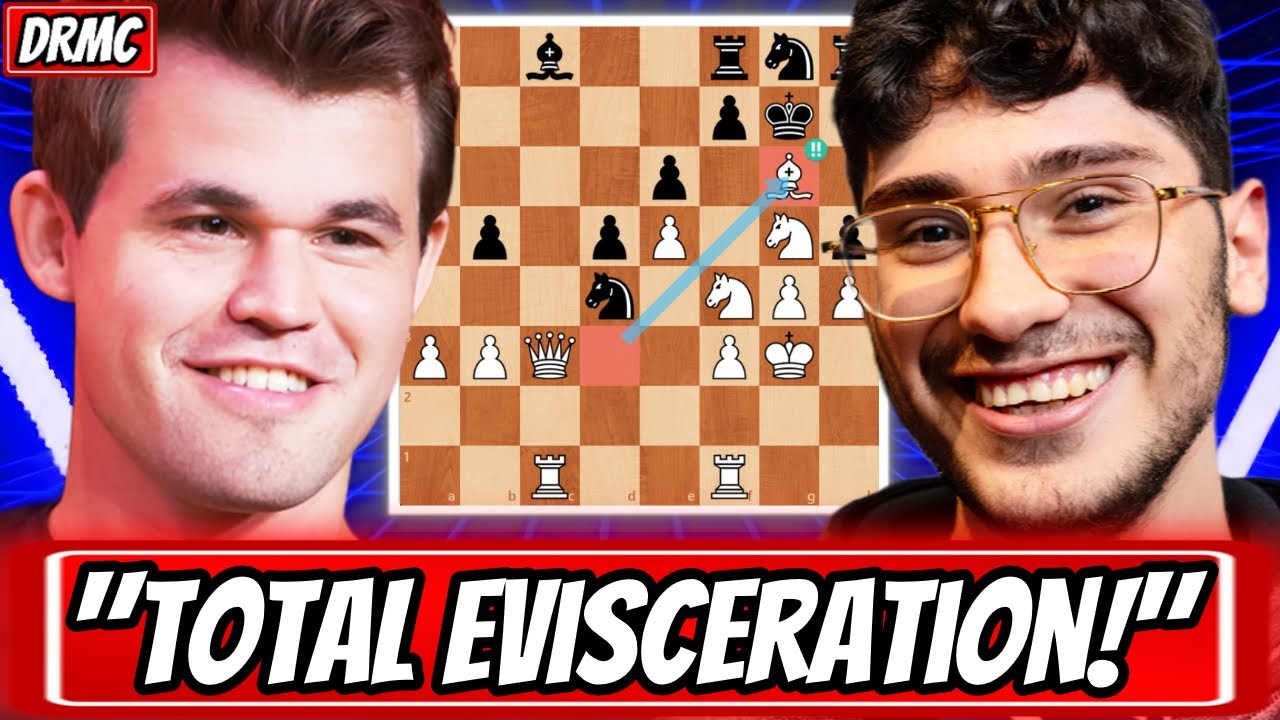 پوستر Magnus Carlsen BURNS THE BOARD DOWN! Alireza Firouzja...
