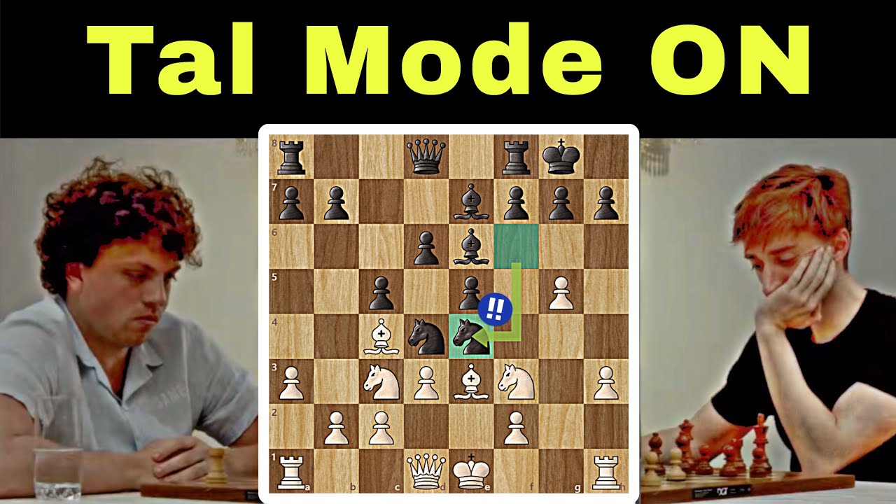 پوستر Dubov Channels Mikhail Tal to Destroy Niemann! 🤯Tactical...