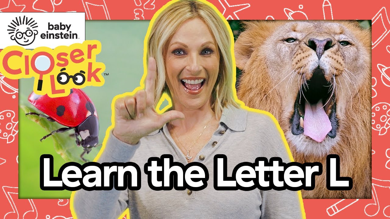پوستر NEW! Closer Look The Letter L 🔍 Learning Letters With...
