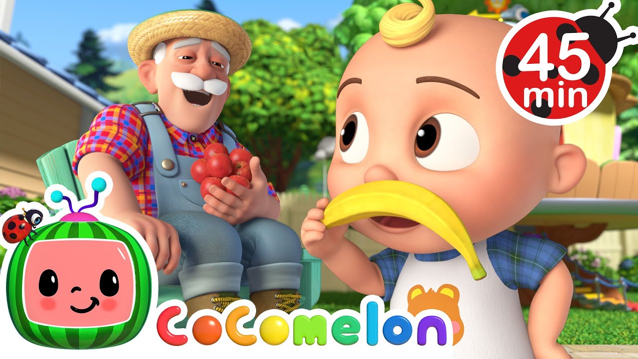 پوستر Learn Healthy Fruit and Vegetables for Kids Apples and...