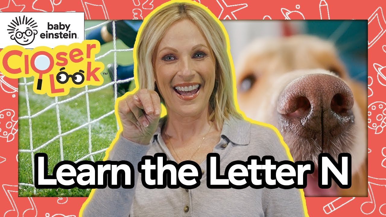 پوستر NEW! Closer Look The Letter N 🔍 Learning Letters With...
