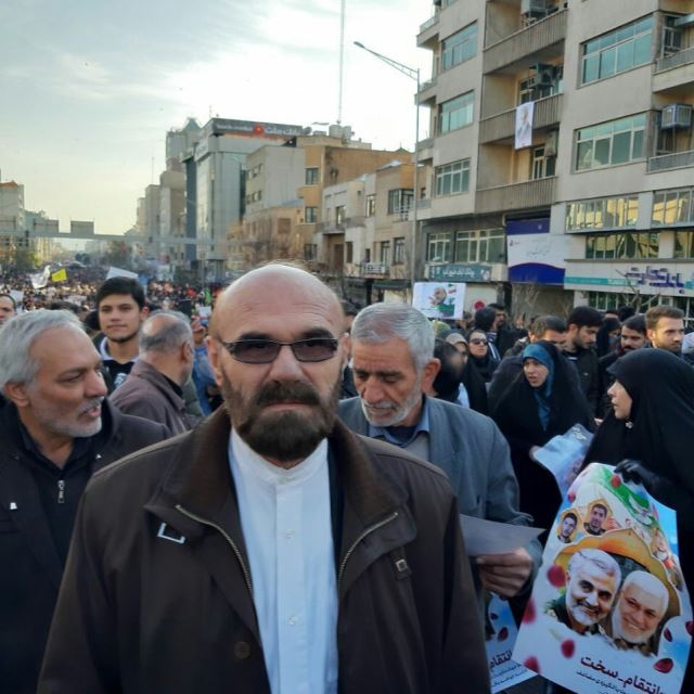حضور در مراسم تشییع پیکر شهید سلیمانی