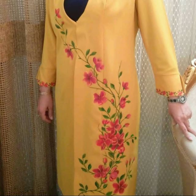 آموزش نقاشی روی پارچه