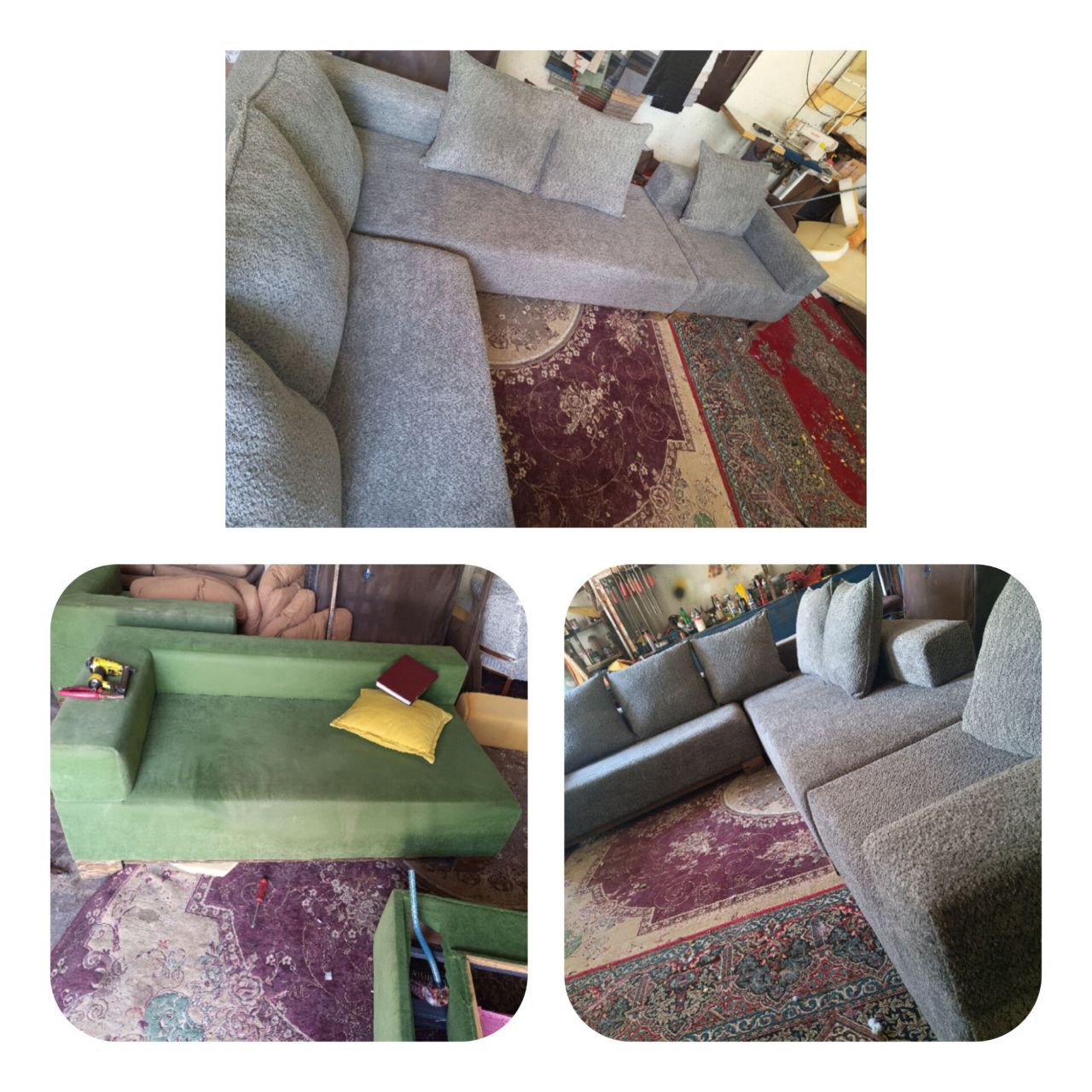 عکس بعد از تعمیر مبل در شیراز