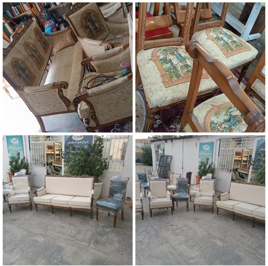 عکس قبل از تعمیر مبل در شیراز
