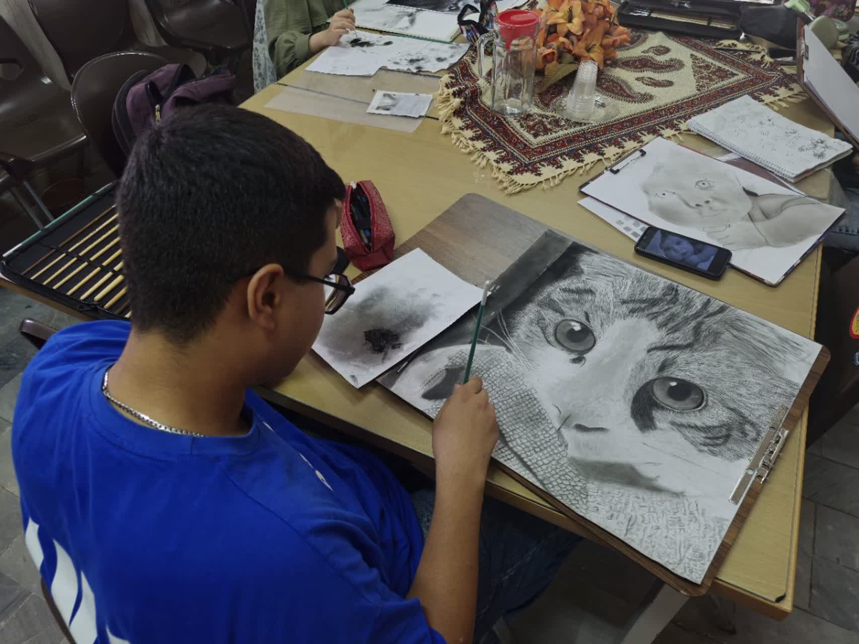 کلاس نقاشی در قزوین