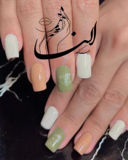 کاشت ناخن طرح پاستیلی در اصفهان