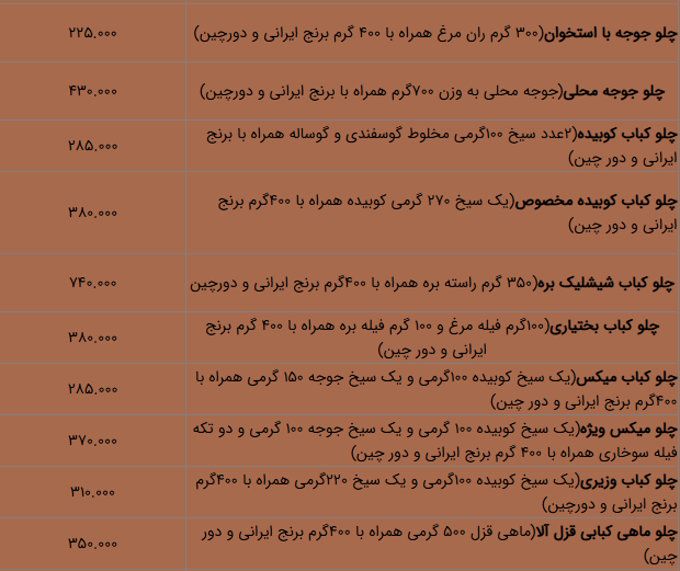 رستوران بیرون بر یاسوج
