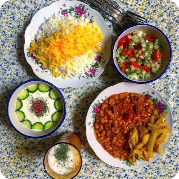 چلو خورشت قیمه