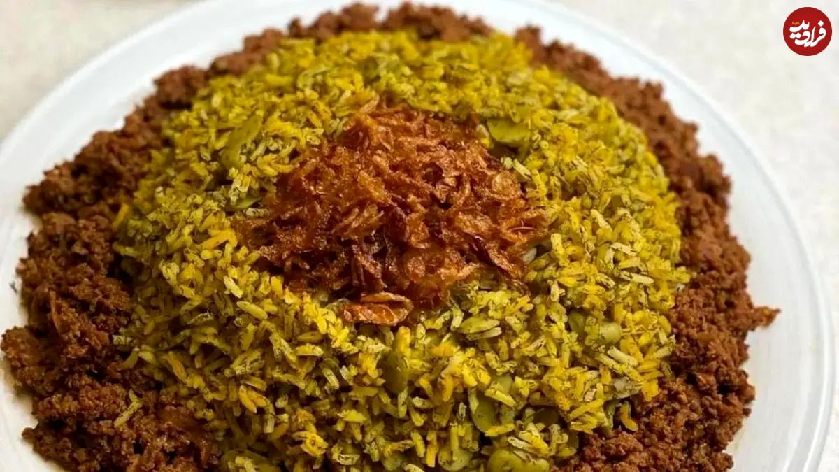 چلو گوشت چرخ کرده