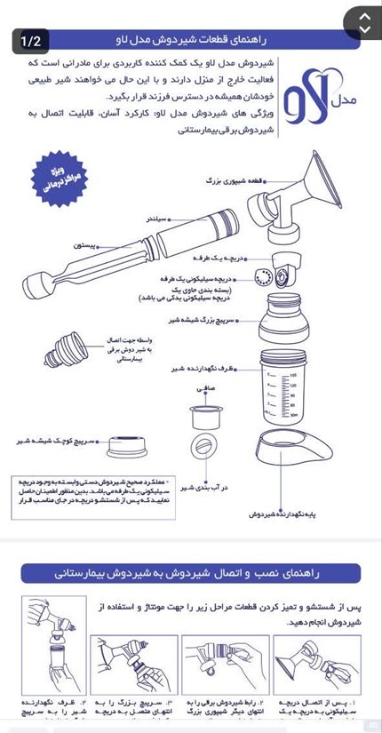 راهنمای اتصال شیردوش