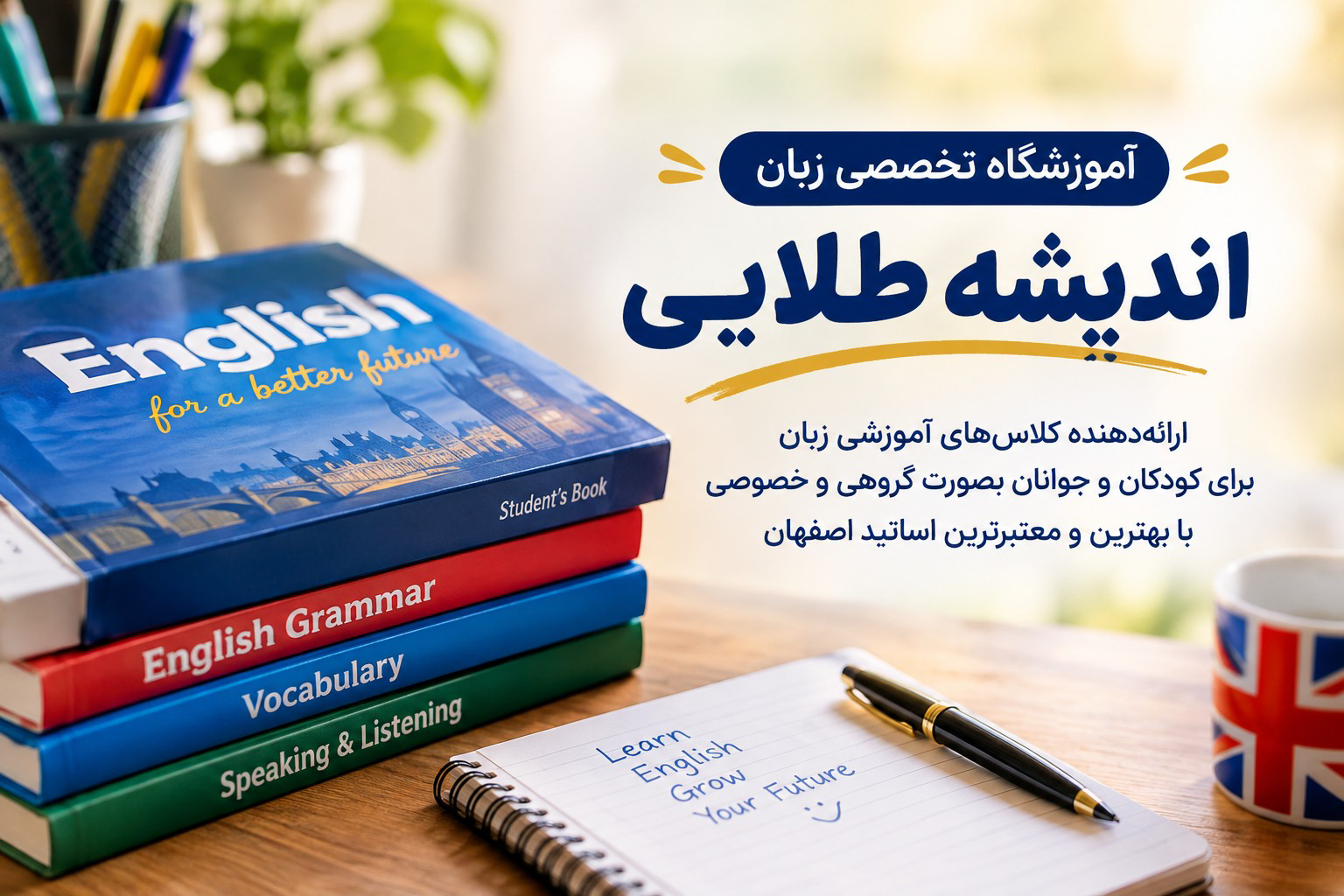 آموزشگاه تخصصی زبان اندیشه طلایی