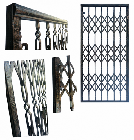 درب آکاردئونی فلزی