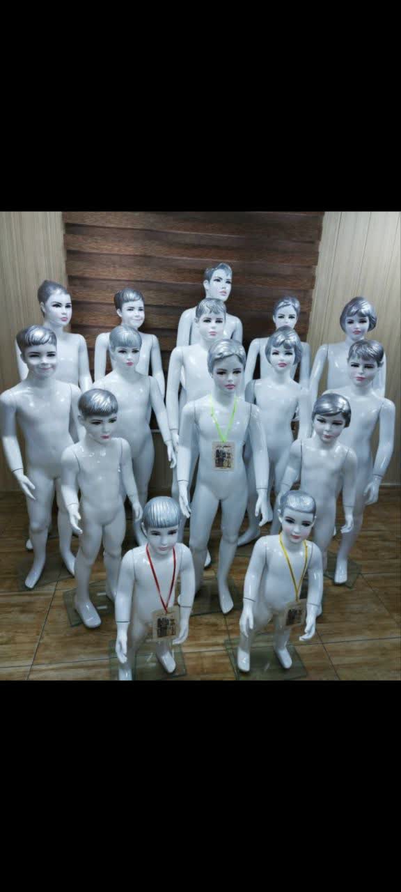 Complete fiberglass child mannequin