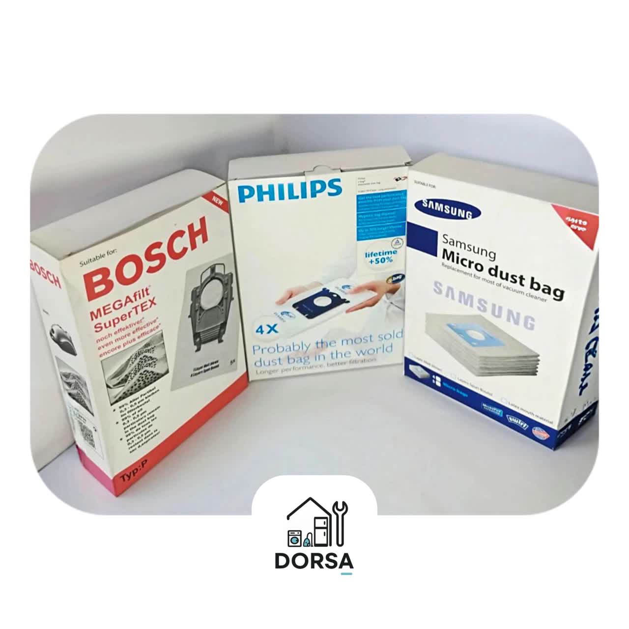  انواع کیسه‌های جاروبرقی یکبار مصرف