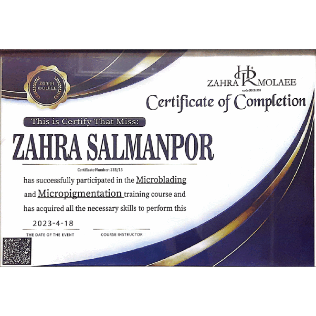 بهترین مربی آرایش دائم در قم