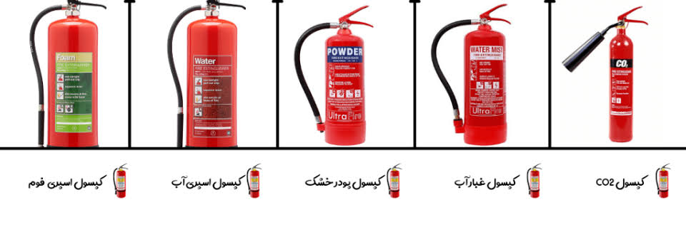 شارژ کپسول آتش نشانی در یزد