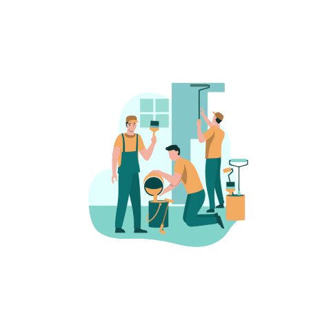 نقاشی ساختمان سعادت آباد 