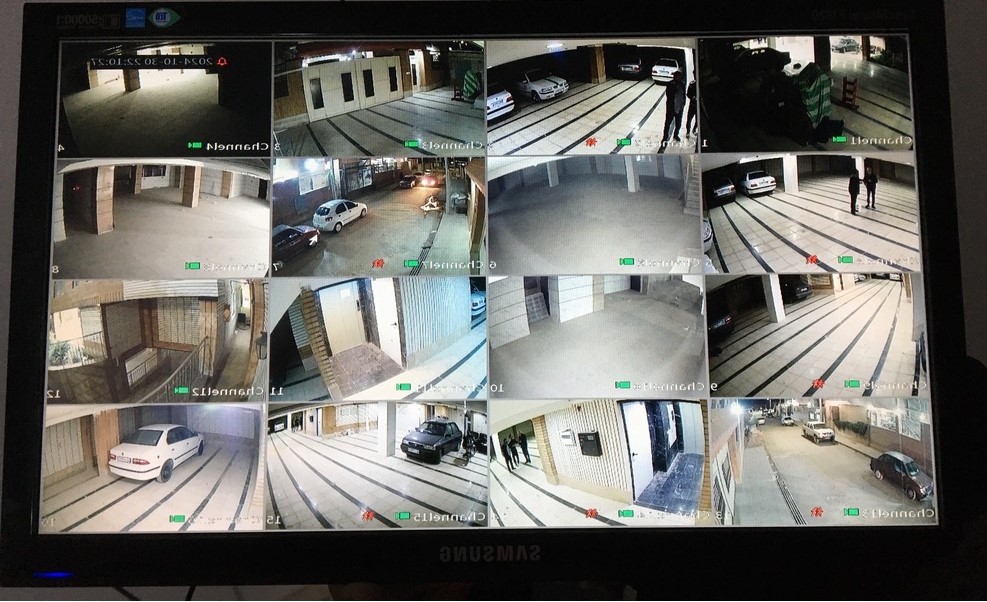 نمونه تصویر زاویه دید دوربین و فضای تحت پوشش