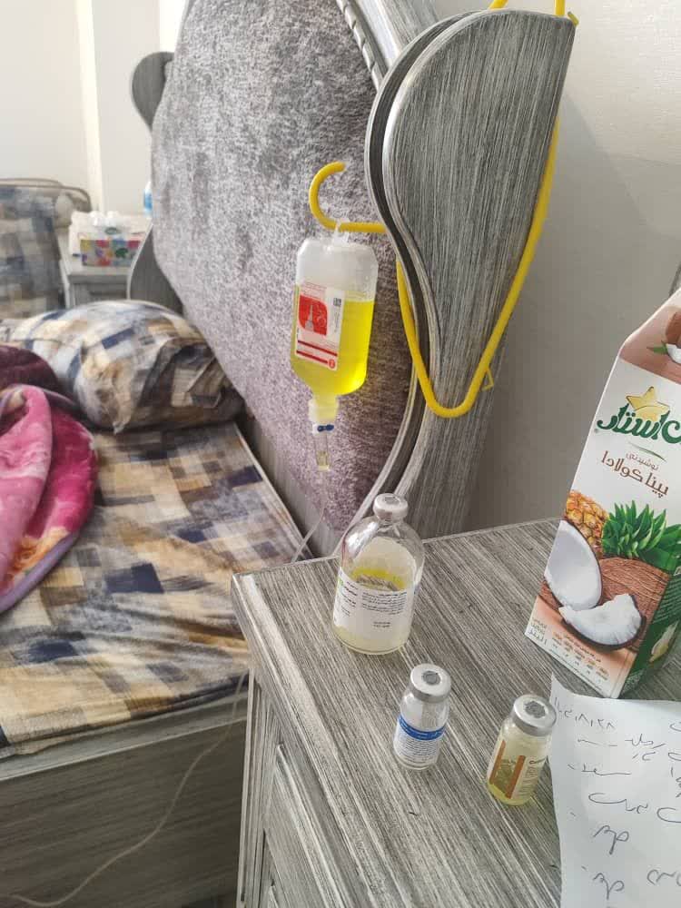 وصل سرم بیمار