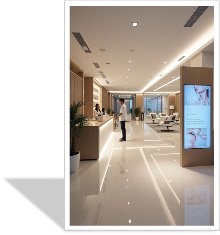 محیط کاملاً بهداشتی و استاندارد