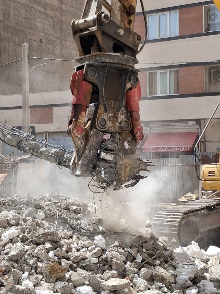 تخریب ساختمان غرب تهران