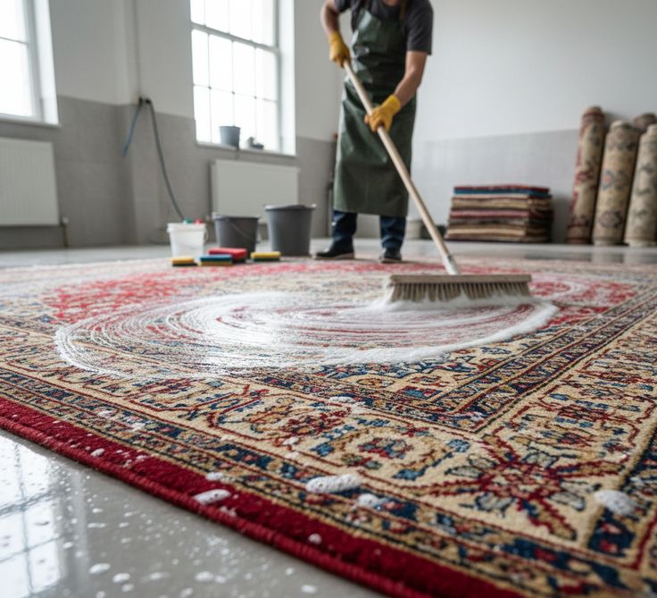 قالیشویی گل ابریشم بوشهر