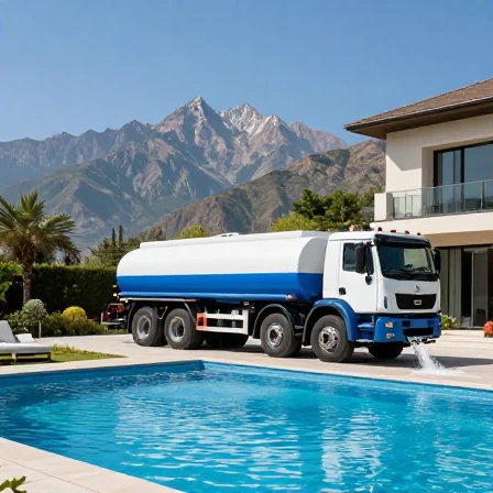 آبرسانی با تانکر در غرب تهران