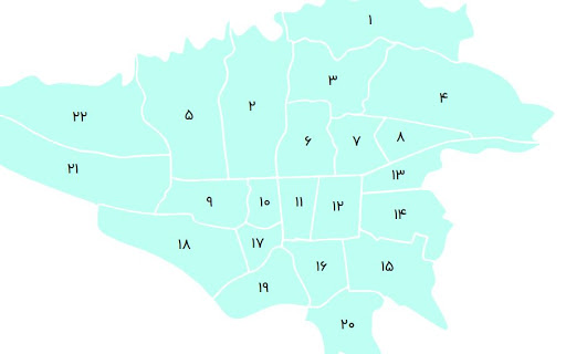 مناطق تحت پوشش خدمات تعمیر لباسشویی در تهران