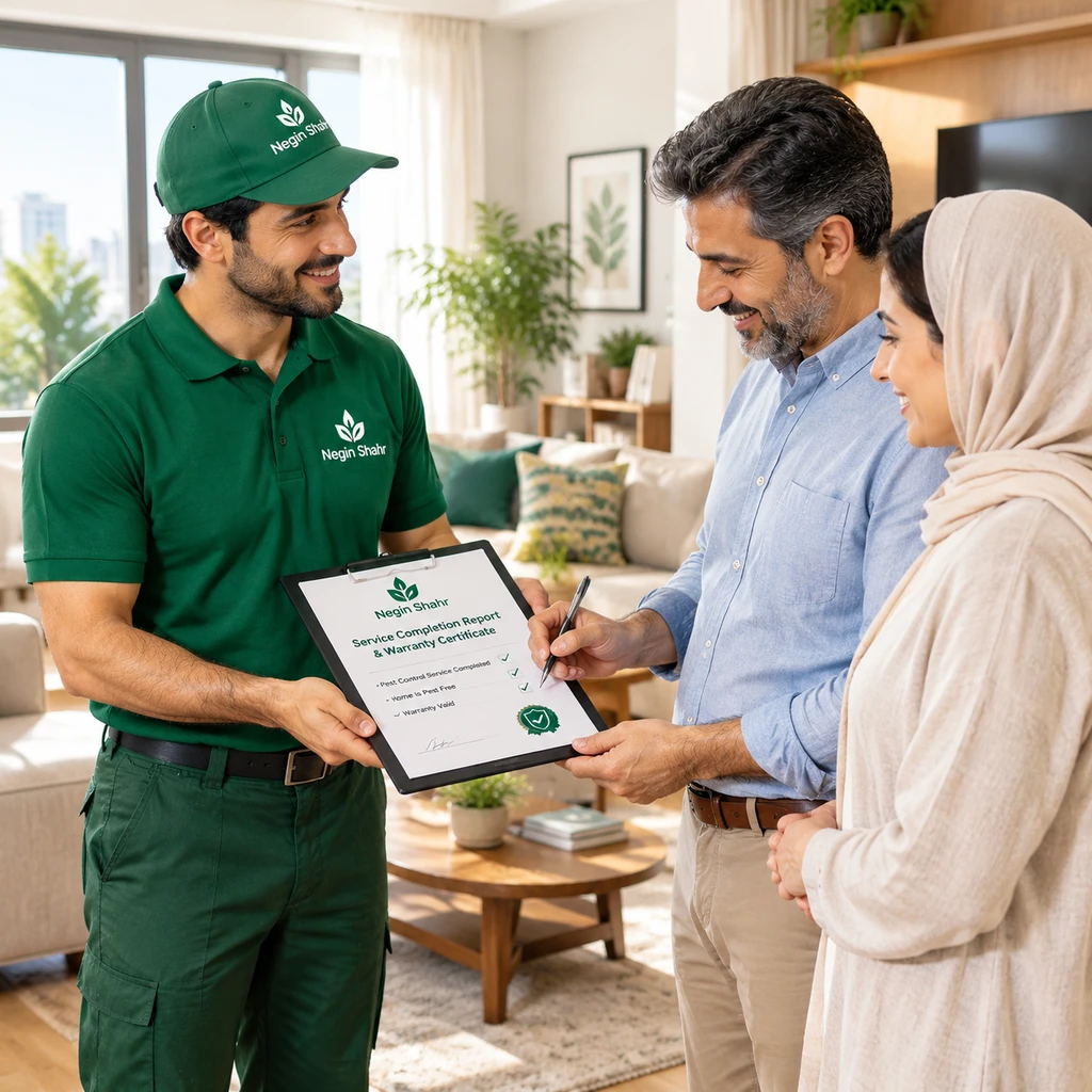 رضایت مشتریان از سم پاشی خیابان پروین و خیابان وحید