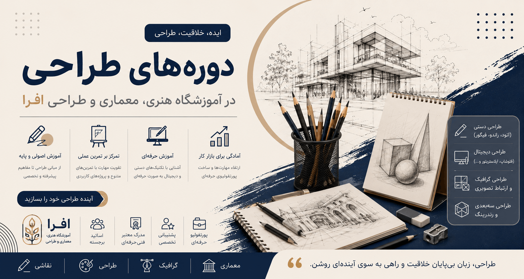 آموزشگاه دورههای هنری، معماری و طراحی در اصفهان