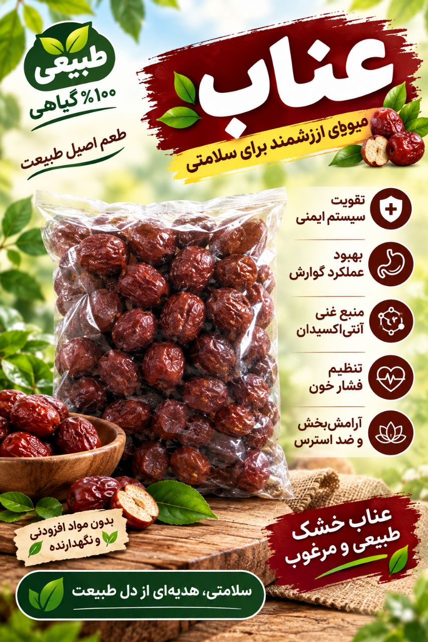 عناب میوه ای ارزشمند برای سلامتی