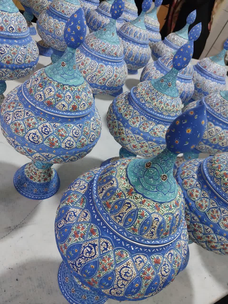 نقاشی ظروف مینا کاری دراصفهان