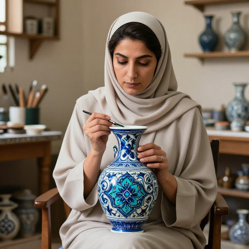 نقاشی ظروف مینا کاری دراصفهان