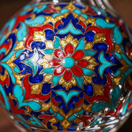 نقاشی ظروف مینا کاری دراصفهان