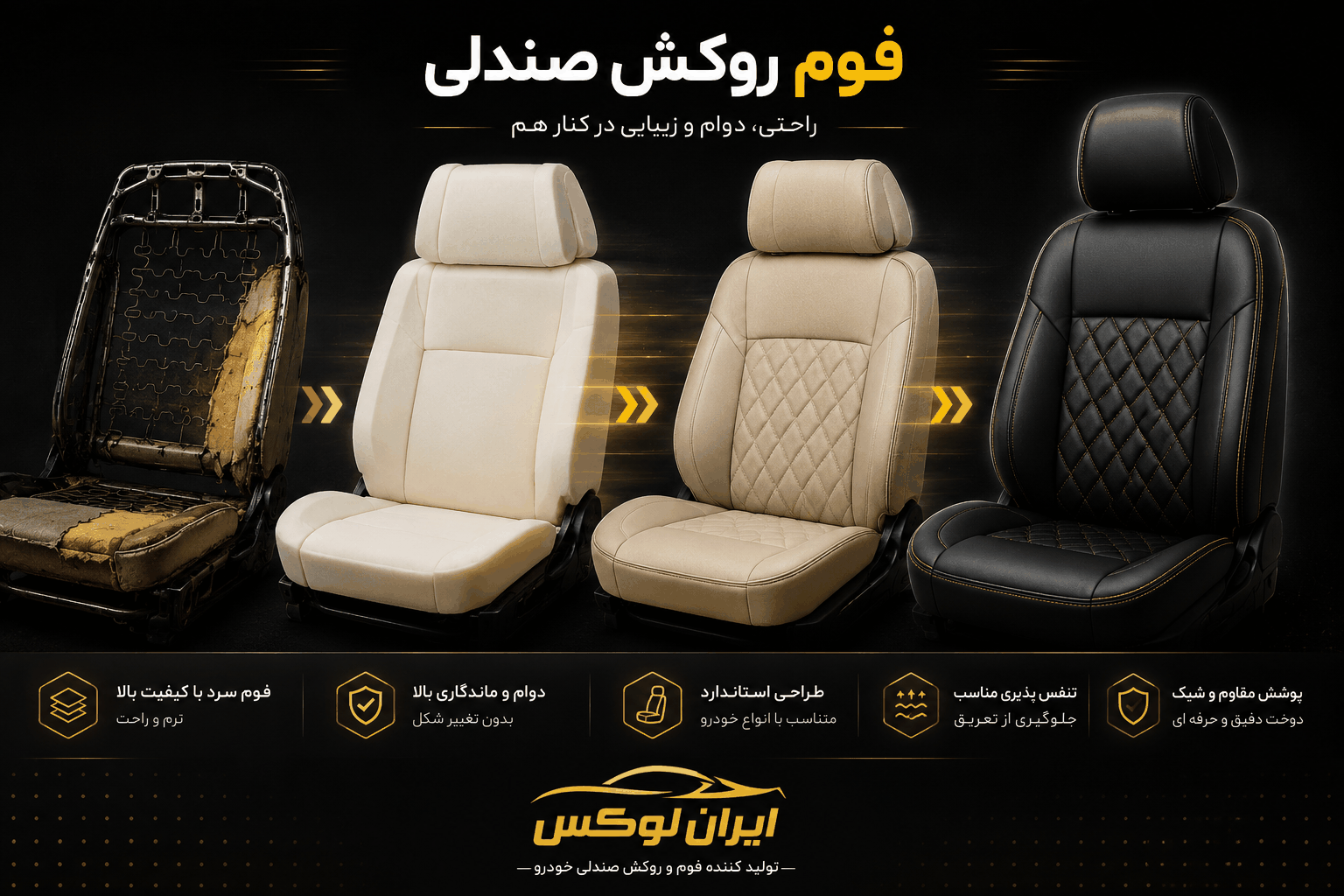 فروش فوم صندلی خودرو