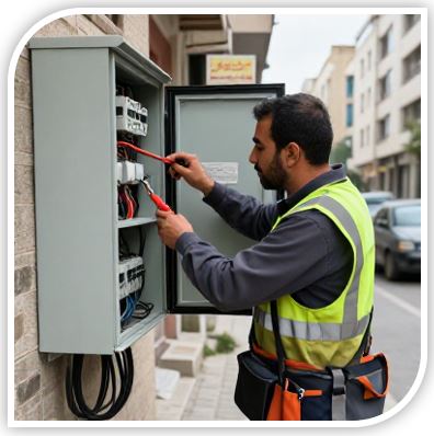 برقکار در شهرک غرب
