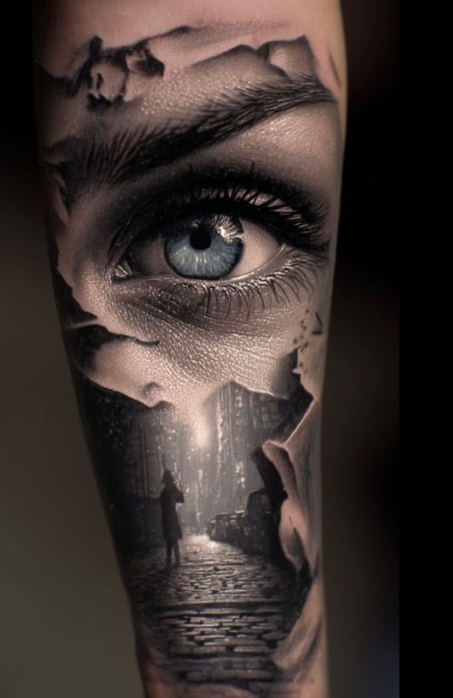 اجرای تاتو سبک رئالیسم