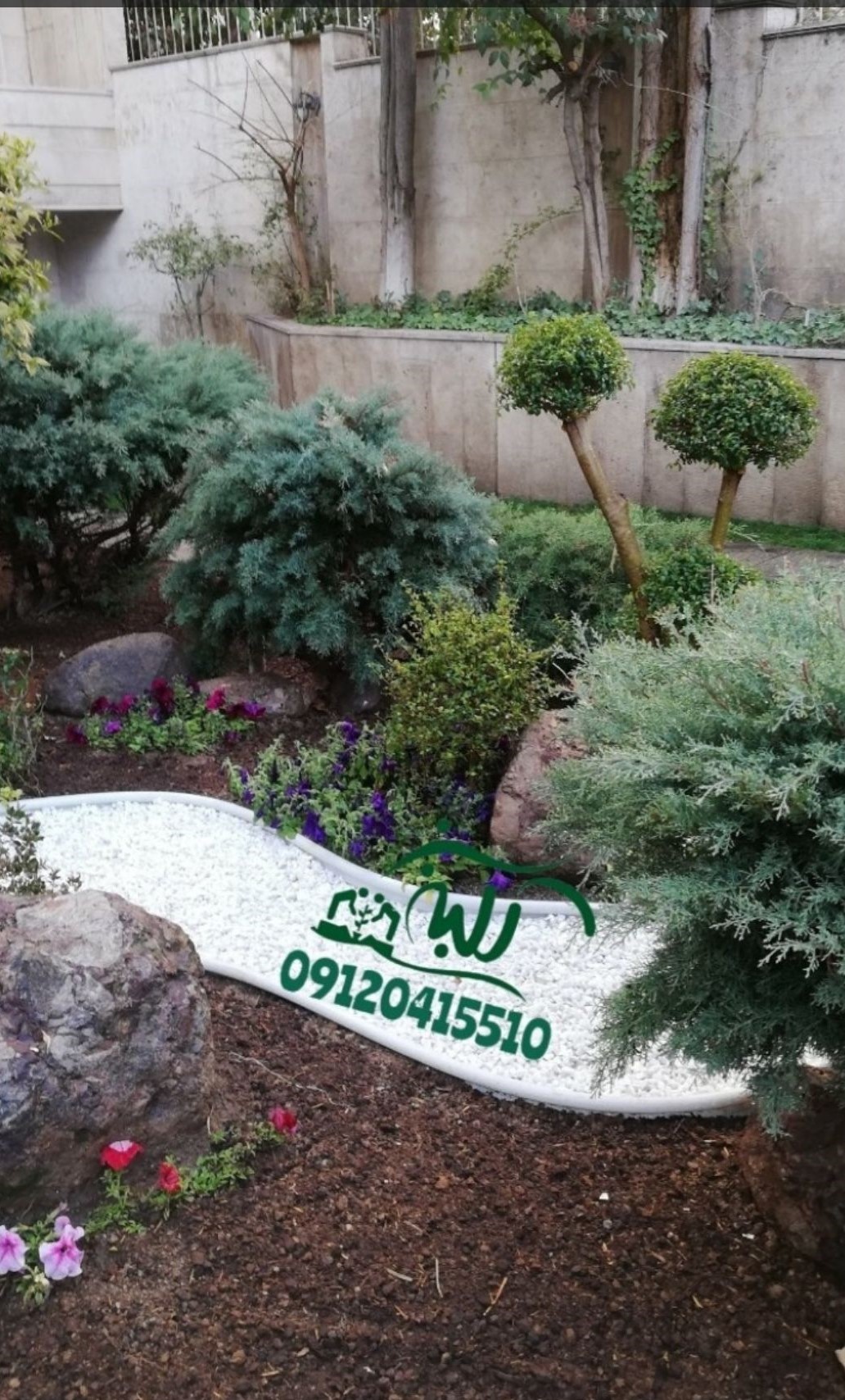 طراحی و اجرای محوطه سازی در تهران