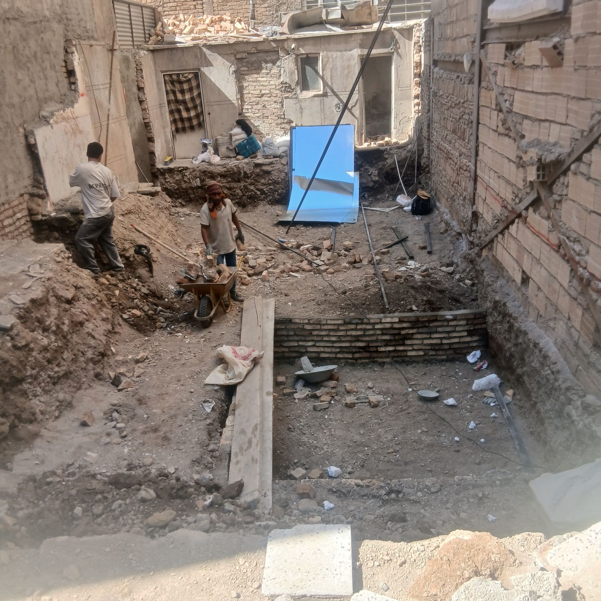 تخريب ساختمان در تهران