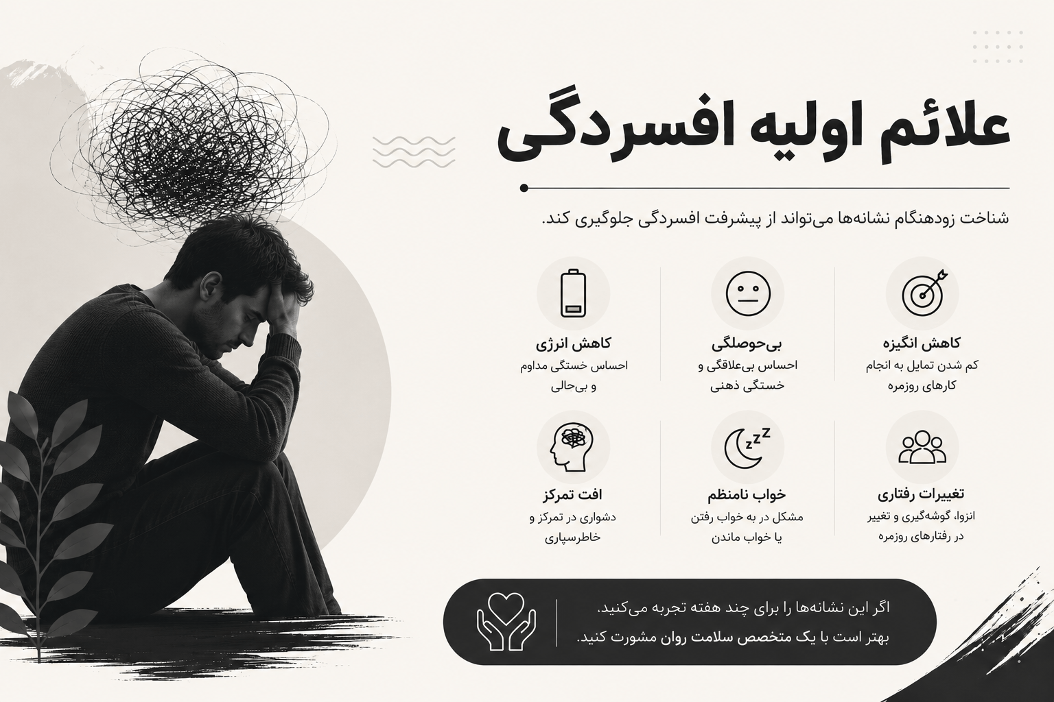 علائم افسردگی