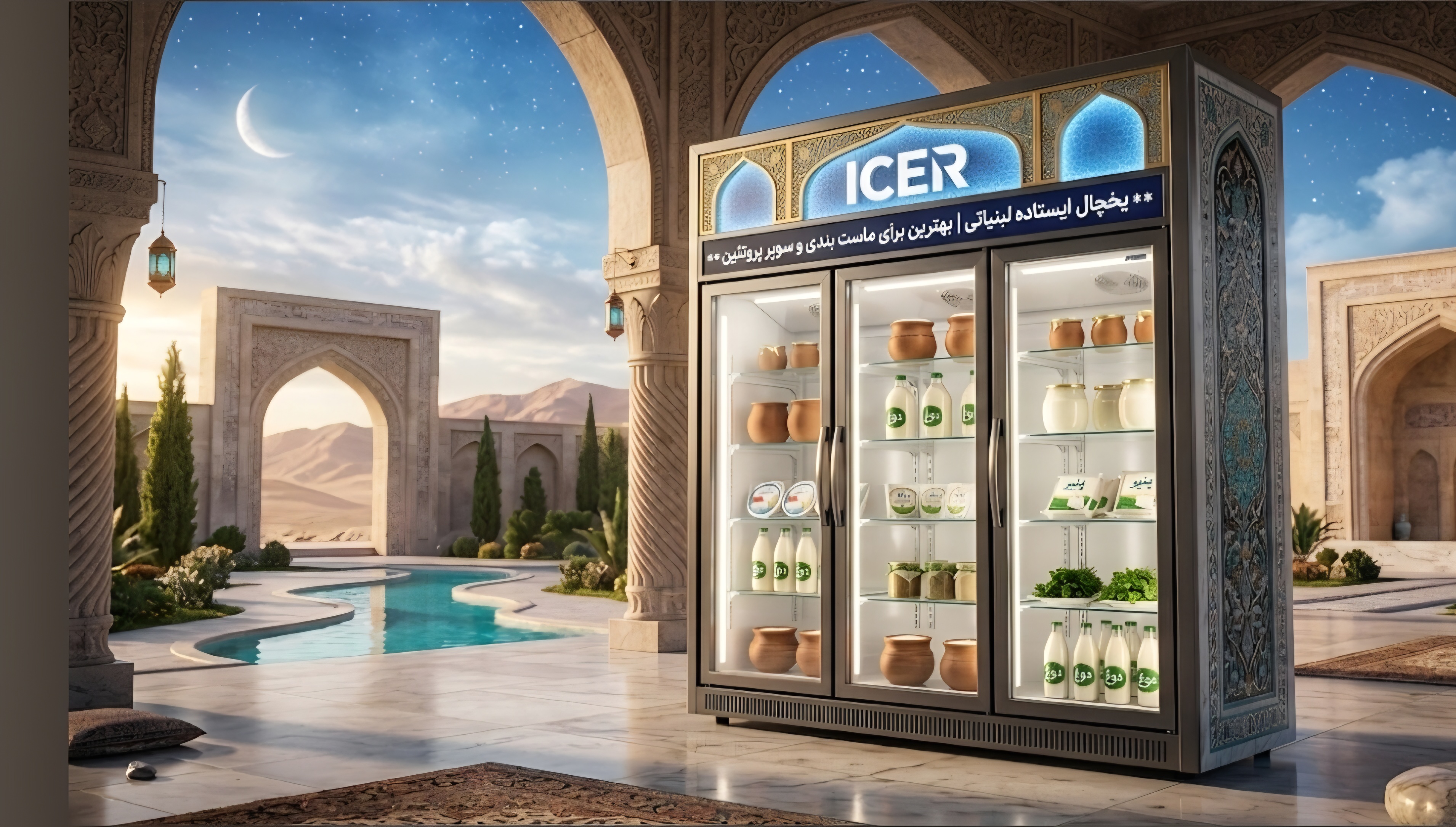 یخچال ایستاده لبنیاتی