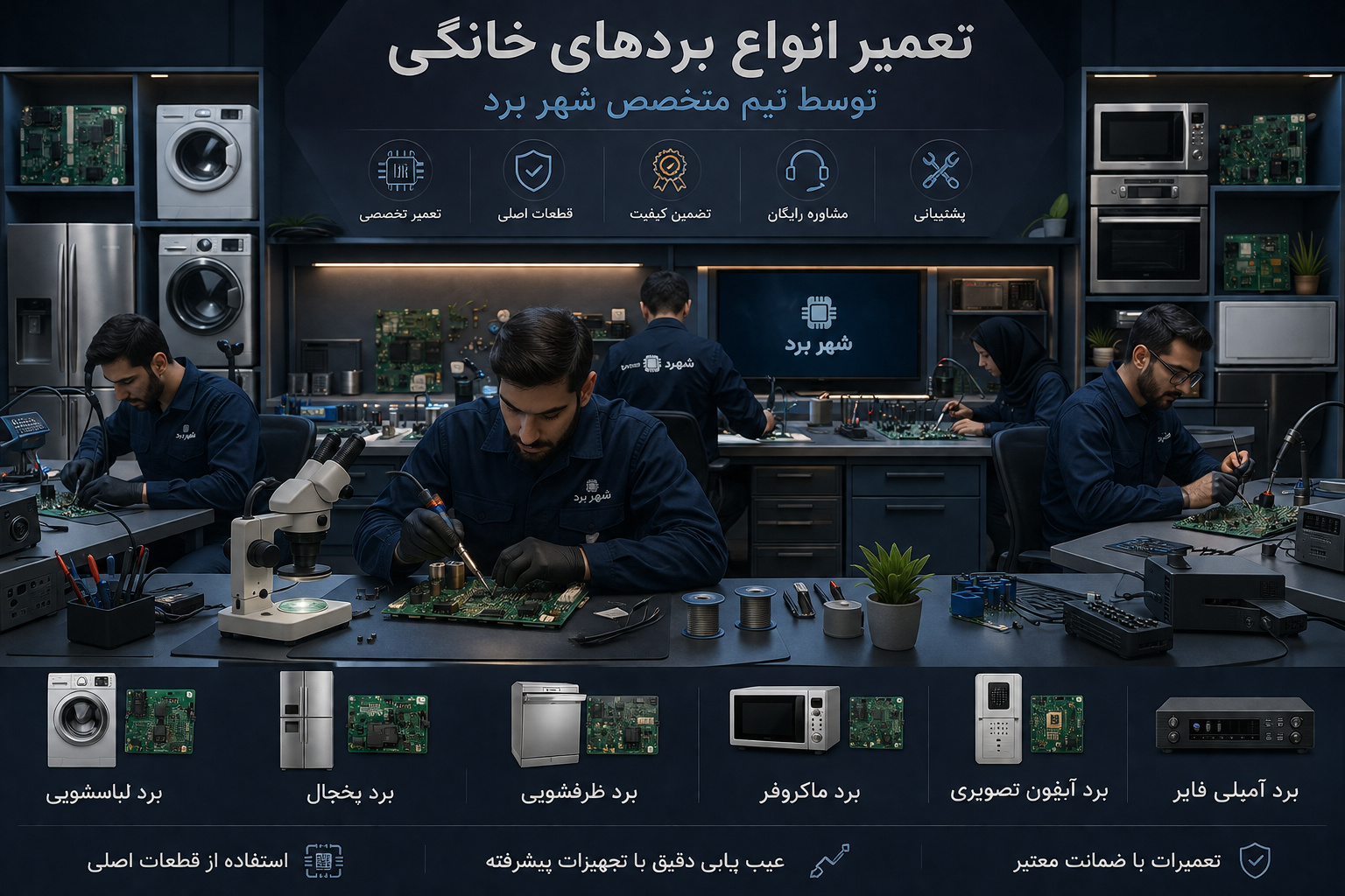 تعمیر برد الکترونیکی در اصفهان