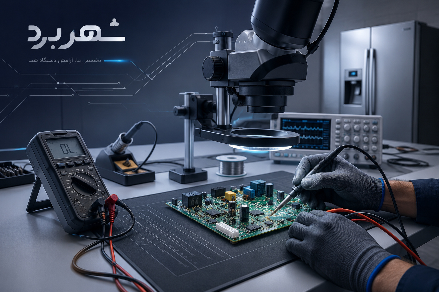 تعمیر برد یخچال در اصفهان