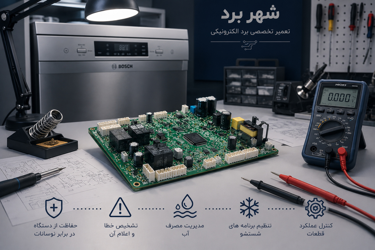 تعمیر برد یخچال در اصفهان