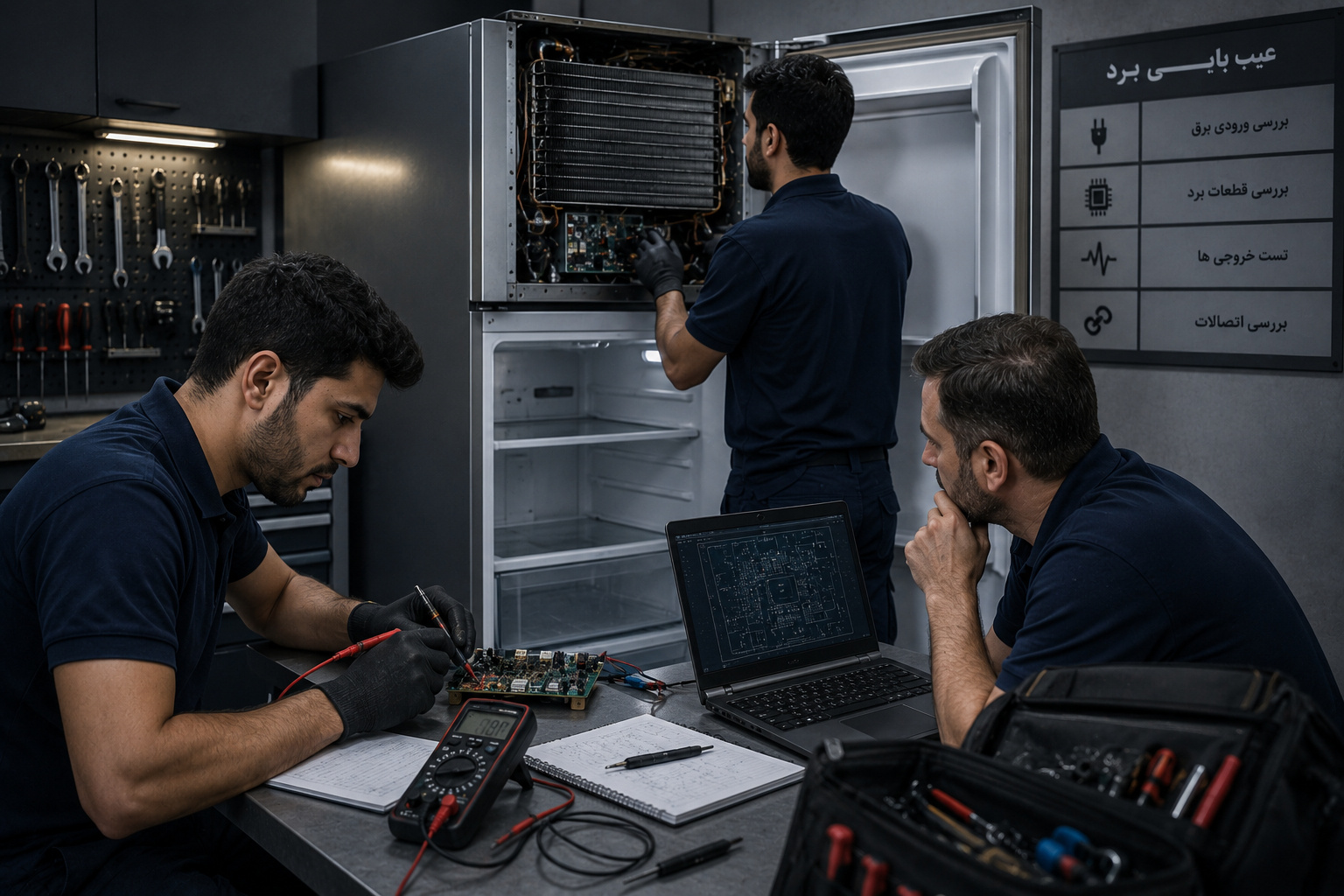 تعمیر برد یخچال در اصفهان
