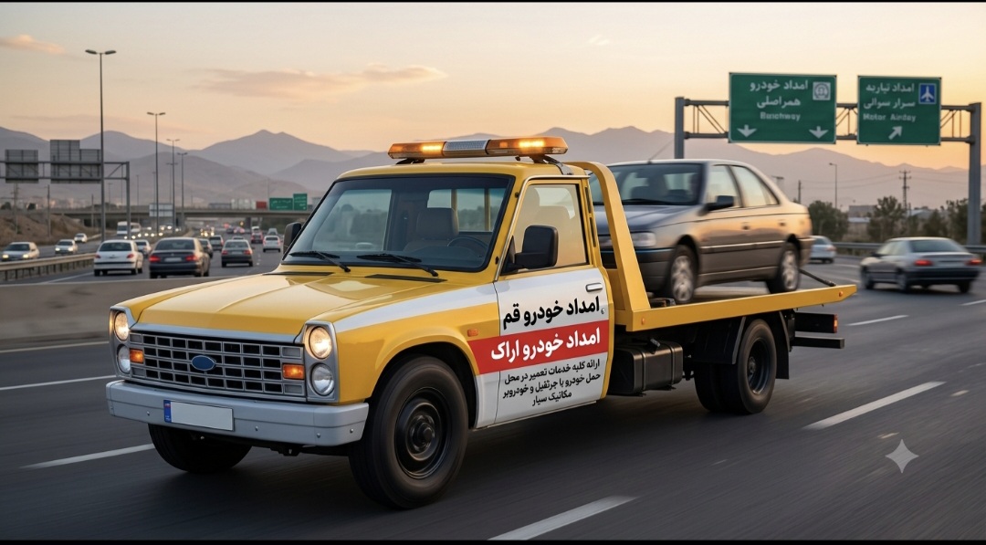 خدمات امدادخودرو قم اراک شبانه روزی