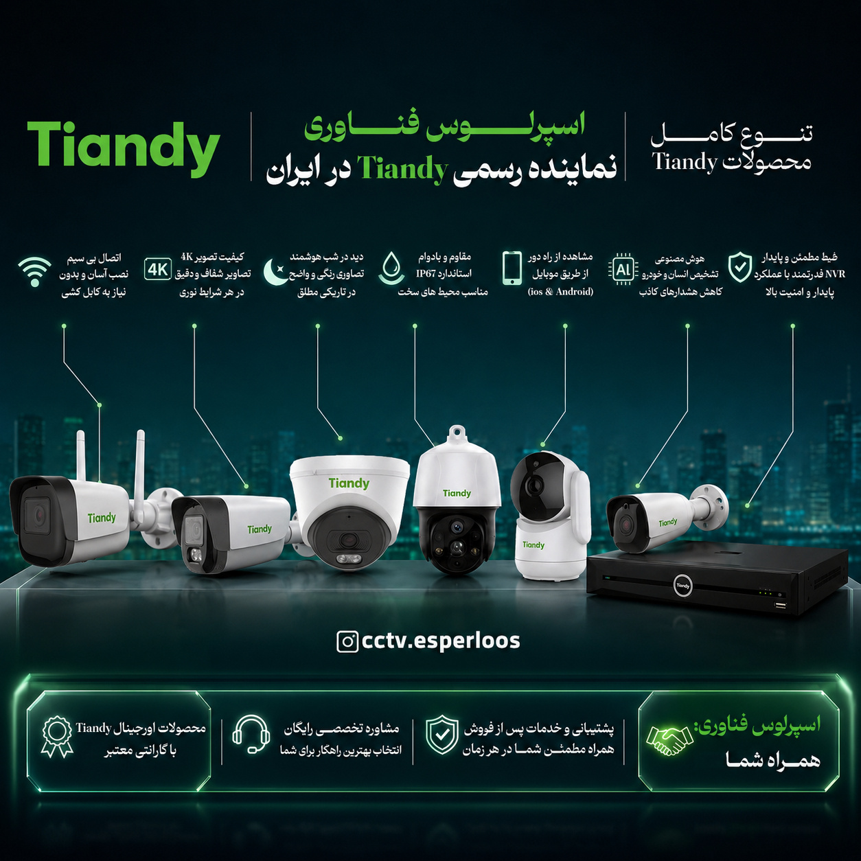 فروش دوربین Tiandy